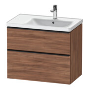 Duravit Waschtischunterschrank D-Neo 78,4x45,2cm, 1 Kast, B R, sw/Nuss Nat