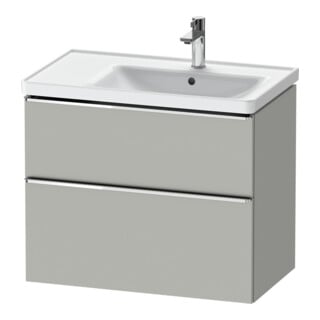 Duravit Waschtischunterschrank D-Neo 78,4x45,2cm, 1 Kast, B re, chr/Beton ma