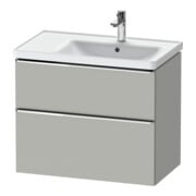 Duravit Waschtischunterschrank D-Neo 78,4x45,2cm, 1 Kast, B re, chr/Beton ma