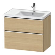 Duravit Waschtischunterschrank D-Neo 78,4x45,2cm, 1 Kast, B re, chr/Eiche Nat