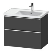 Duravit Waschtischunterschrank D-Neo 78,4x45,2cm, 1 Kast, B re, chr/Grap ma-1