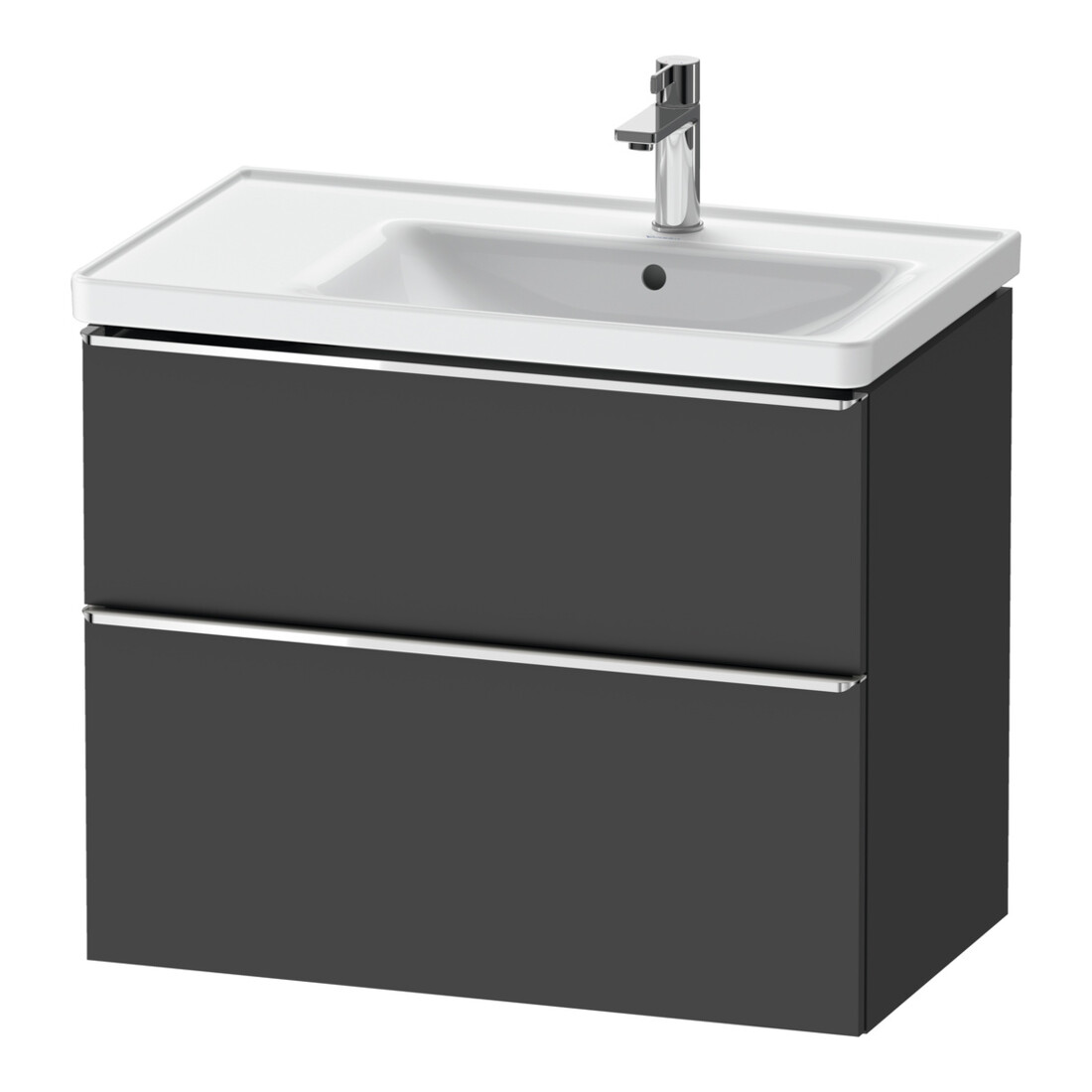 Duravit Waschtischunterschrank D-Neo 78,4x45,2cm, 1 Kast, B re, chr/Grap ma