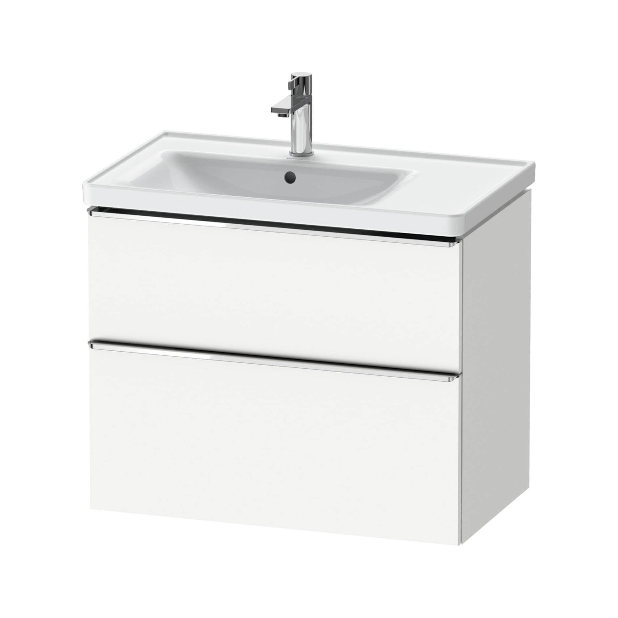 Duravit Waschtischunterschrank D-Neo 78,4x45,2cm, 1 Kast, Beck. li, chr/we ma