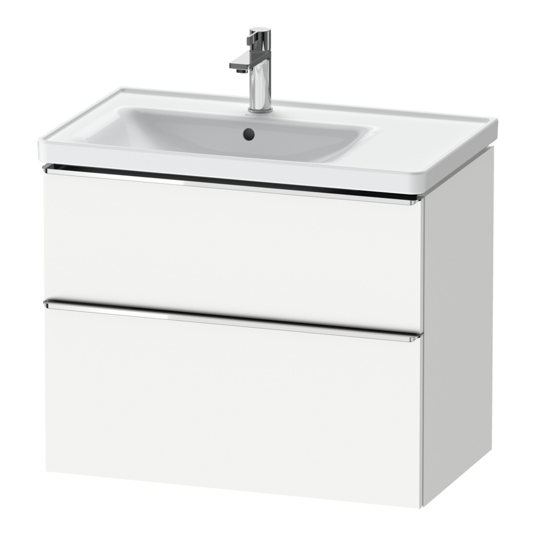 Duravit Waschtischunterschrank D-Neo 78,4x45,2cm, 1 Kast, Beck. li, chr/we ma