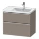 Duravit Waschtischunterschrank D-Neo 78,4x45,2cm, 1 Kast, Beck. re, ch/Bas ma-1