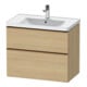 Duravit Waschtischunterschrank D-Neo 78,4x45,2cm, b geb/Ei N, 1 Kast, 1 Ausz.-1