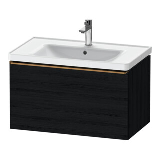 Duravit Waschtischunterschrank D-Neo 78,4x45,2cm, b geb/Ei sw, 1 Ausz., wandhängend