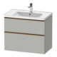 Duravit Waschtischunterschrank D-Neo 78,4x45,2cm, b geb/gr m, 1 Kast, 1 Ausz.-1