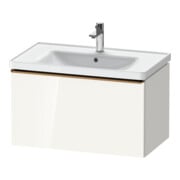 Duravit Waschtischunterschrank D-Neo 78,4x45,2cm, b geb/w hgl, 1 Ausz., wandhängend