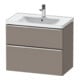 Duravit Waschtischunterschrank D-Neo 78,4x45,2cm, ch/Bas m, 1 Kast, 1 Ausz.-1