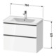 Duravit Waschtischunterschrank D-Neo 78,4x45,2cm, ch/Bas m, 1 Kast, 1 Ausz.