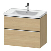 Duravit Waschtischunterschrank D-Neo 78,4x45,2cm, ch/Ei N, 1 Schubk., 1 Ausz.