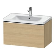 Duravit Waschtischunterschrank D-Neo 78,4x45,2cm, ch/Ei Nat, 1 Ausz., wandhängend-1