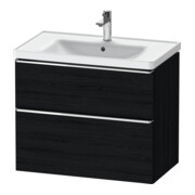 Duravit Waschtischunterschrank D-Neo 78,4x45,2cm, ch/Ei s, 1 Schubk., 1 Ausz.