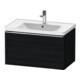 Duravit Waschtischunterschrank D-Neo 78,4x45,2cm, ch/Ei sw, 1 Ausz., wandhängend-1