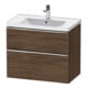 Duravit Waschtischunterschrank D-Neo 78,4x45,2cm, ch/nb d, 1 Schubk., 1 Ausz.-1
