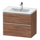 Duravit Waschtischunterschrank D-Neo 78,4x45,2cm, ch/nb N, 1 Schubk., 1 Ausz.-1
