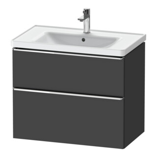 Duravit Waschtischunterschrank D-Neo 78,4x45,2cm, chr/Gra m, 1 Kast, 1 Ausz.