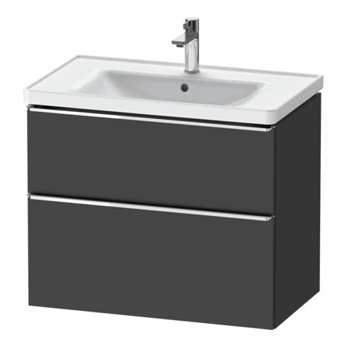 Duravit Waschtischunterschrank D-Neo 78,4x45,2cm, chr/Gra m, 1 Kast, 1 Ausz.