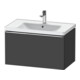 Duravit Waschtischunterschrank D-Neo 78,4x45,2cm, chr/Grap ma, 1 Ausz., wandhängend-1