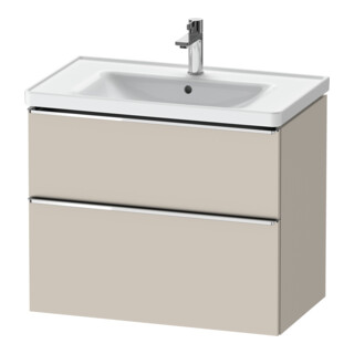 Duravit Waschtischunterschrank D-Neo 78,4x45,2cm, chr/Taup m, 1 Kast, 1 Ausz.