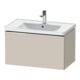 Duravit Waschtischunterschrank D-Neo 78,4x45,2cm, chr/Taup ma, 1 Ausz., wandhängend-1