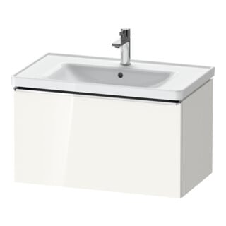 Duravit Waschtischunterschrank D-Neo 78,4x45,2cm, chr/we hgl, 1 Ausz., wandhängend