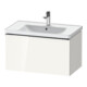 Duravit Waschtischunterschrank D-Neo 78,4x45,2cm, chr/we hgl, 1 Ausz., wandhängend-1