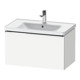 Duravit Waschtischunterschrank D-Neo 78,4x45,2cm, chr/we ma, 1 Ausz., wandhängend