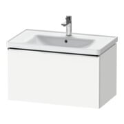 Duravit Waschtischunterschrank D-Neo 78,4x45,2cm, chr/we ma, 1 Ausz., wandhängend