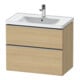 Duravit Waschtischunterschrank D-Neo 78,4x45,2cm, ES geb/Ei N, 1 Kast, 1 A-1