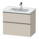 Duravit Waschtischunterschrank D-Neo 78,4x45,2cm, ES geb/Ta m, 1 Kast, 1 A-1
