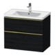 Duravit Waschtischunterschrank D-Neo 78,4x45,2cm, g pol/Ei s, 1 Kast, 1 Ausz.-1