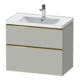 Duravit Waschtischunterschrank D-Neo 78,4x45,2cm, g pol/gr m, 1 Kast, 1 Ausz.-1