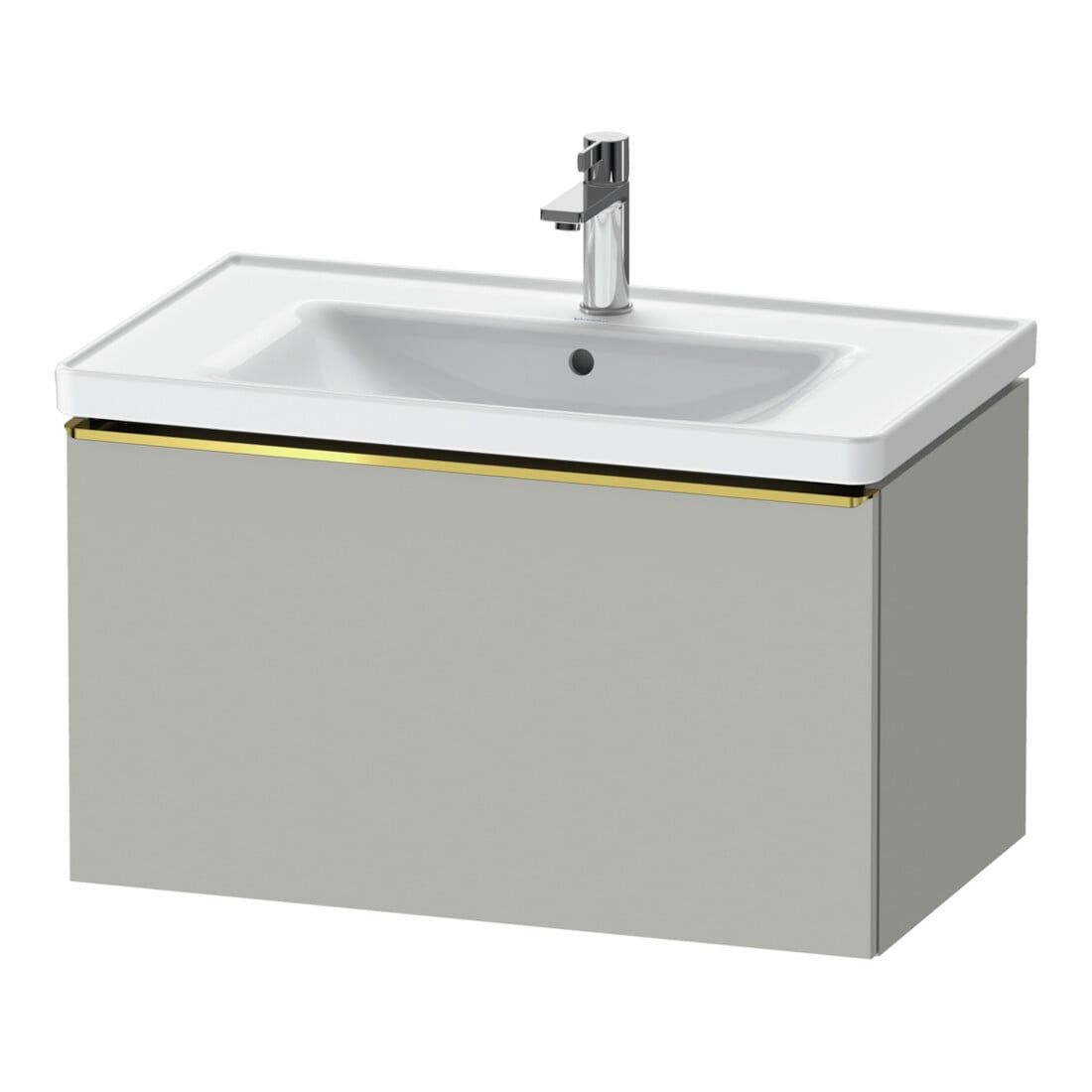 Duravit Waschtischunterschrank D-Neo 78,4x45,2cm, g pol/gr ma, 1 Ausz., wandhängend