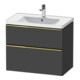 Duravit Waschtischunterschrank D-Neo 78,4x45,2cm, g pol/gra m, 1 Kast, 1 A-1