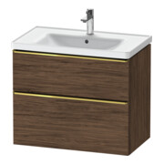 Duravit Waschtischunterschrank D-Neo 78,4x45,2cm, g pol/Nu d, 1 Kast, 1 Ausz.