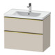 Duravit Waschtischunterschrank D-Neo 78,4x45,2cm, g pol/Tau m, 1 Kast, 1 A-1