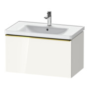 Duravit Waschtischunterschrank D-Neo 78,4x45,2cm, g pol/w hgl, 1 Ausz., wandhängend