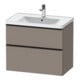 Duravit Waschtischunterschrank D-Neo 78,4x45,2cm, sw/Bas m, 1 Kast, 1 Ausz.-1