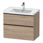 Duravit Waschtischunterschrank D-Neo 78,4x45,2cm, sw/Ei ma, 1 Kast, 1 Ausz.