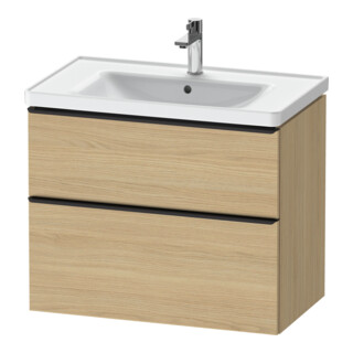 Duravit Waschtischunterschrank D-Neo 78,4x45,2cm, sw/Ei N, 1 Schubk., 1 Ausz.