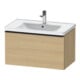 Duravit Waschtischunterschrank D-Neo 78,4x45,2cm, sw/Ei Nat, 1 Ausz., wandhängend-1