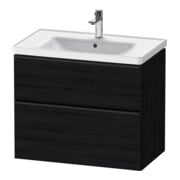 Duravit Waschtischunterschrank D-Neo 78,4x45,2cm, sw/Ei s, 1 Schubk., 1 Ausz.-1