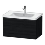 Duravit Waschtischunterschrank D-Neo 78,4x45,2cm, sw/Ei sw, 1 Ausz., wandhängend
