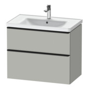 Duravit Waschtischunterschrank D-Neo 78,4x45,2cm, sw/gr m, 1 Schubk., 1 Ausz.