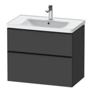 Duravit Waschtischunterschrank D-Neo 78,4x45,2cm, sw/Grap m, 1 Kast, 1 Ausz.-1