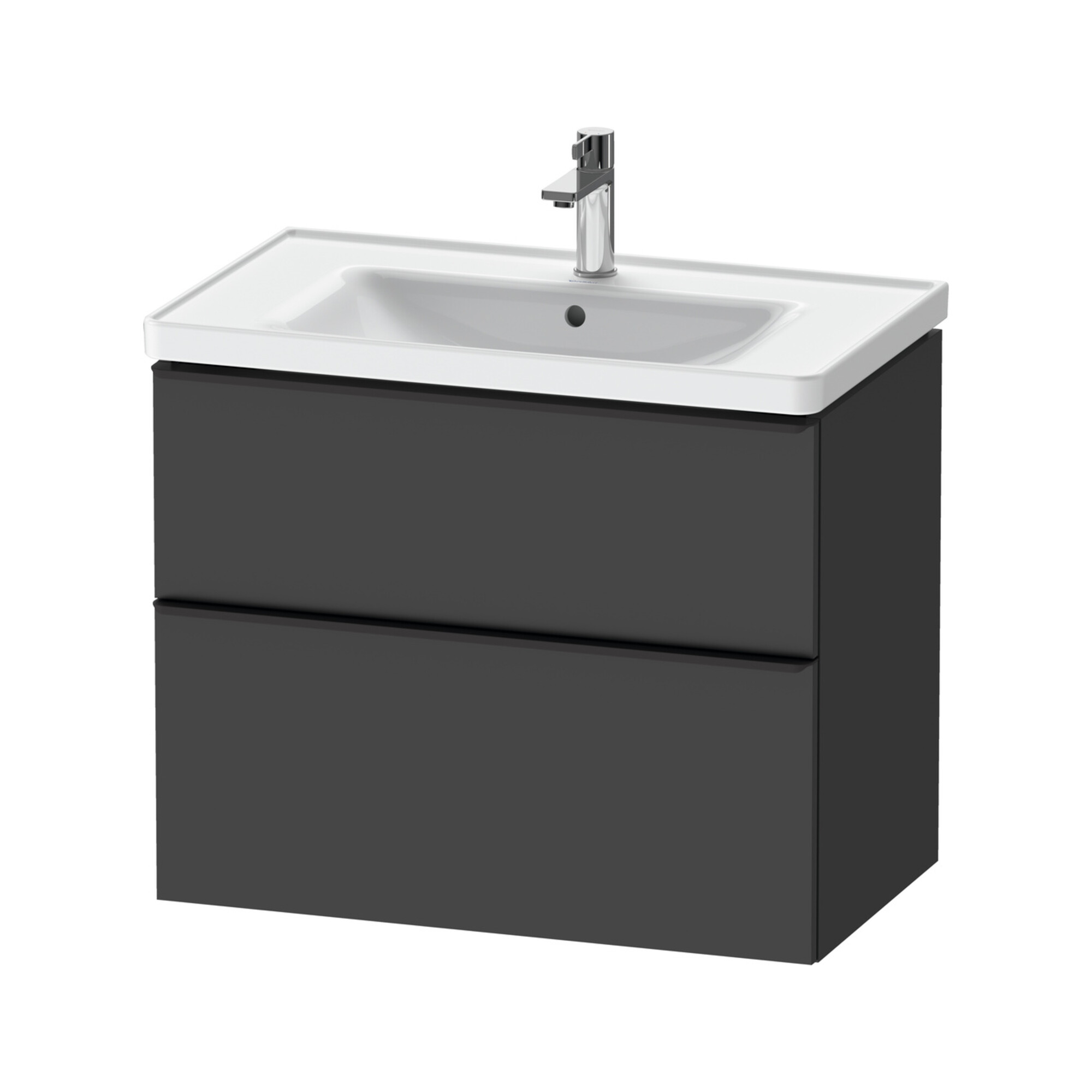 Duravit Waschtischunterschrank D-Neo 78,4x45,2cm, sw/Grap m, 1 Kast, 1 Ausz.