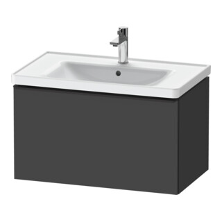 Duravit Waschtischunterschrank D-Neo 78,4x45,2cm, sw/Grap ma, 1 Ausz., wandhängend