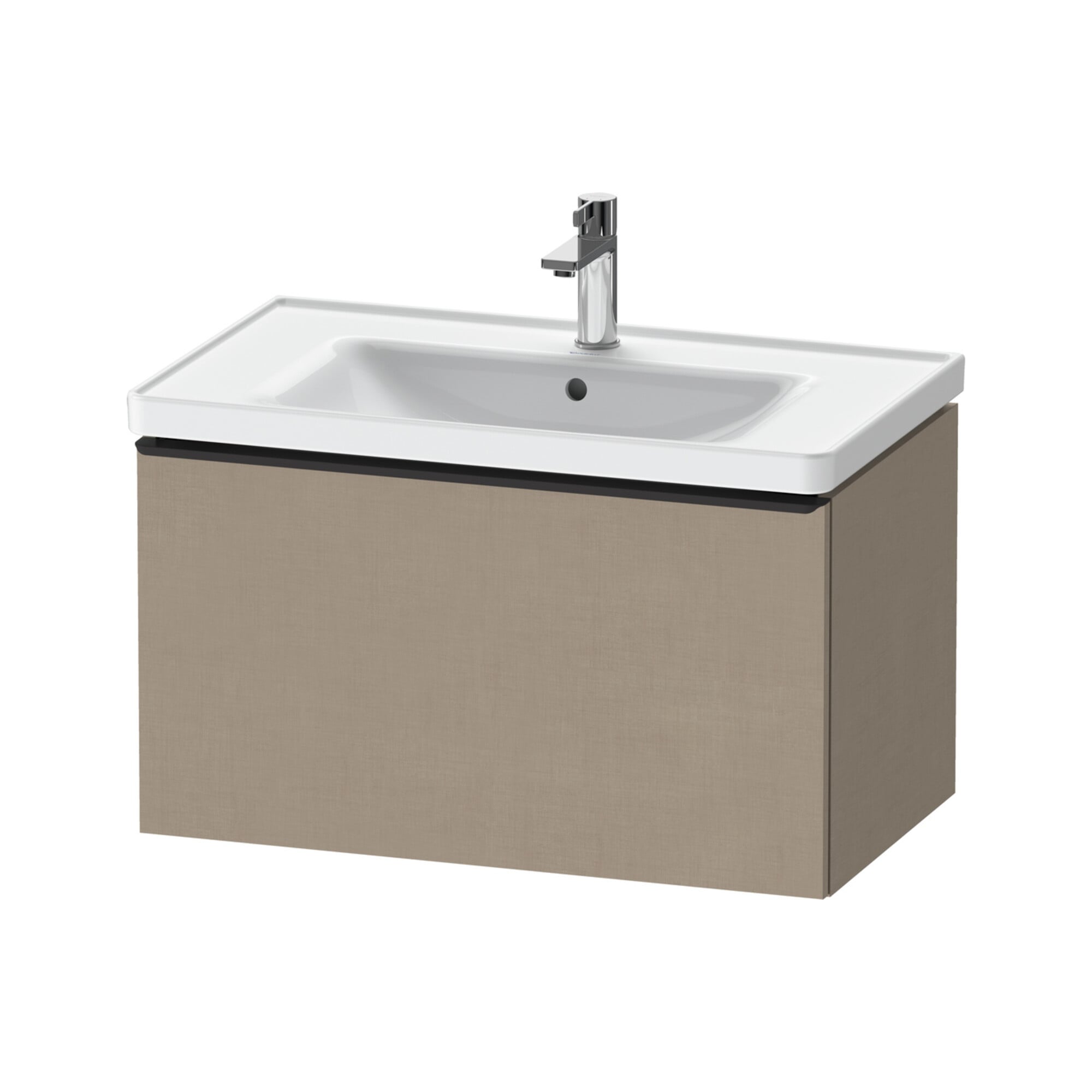 Duravit Waschtischunterschrank D-Neo 78,4x45,2cm, sw/Leinen, 1 Ausz., wandhängend